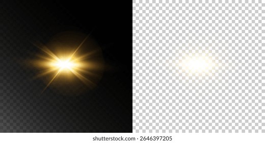 Magic Light Projection PNG with Disco Glow, Lens Flare, and Sparkling Illumination for Festive and Abstract Backgrounds.