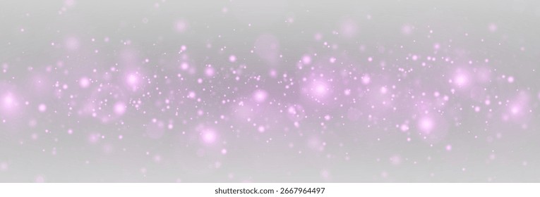  Luz mágica com brilho transparente e spray brilhante em um brilho festivo. Fundo de poeira estelar abstrato com partículas luminosas, bokeh e shimmer.