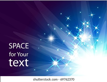 Magic light. Vector abstract background