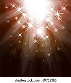 Magic light. Vector abstract background