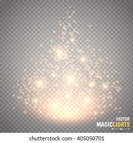 Magic Light Vector Effect. Glow Special Effect Light, Flare, Star And Burst. Isolated Spark