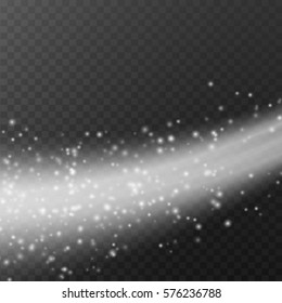 Magic light vector effect. Glow special effect light, flare, star and burst. Isolated spark