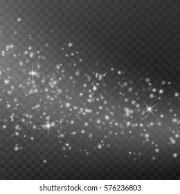 Magic light vector effect. Glow special effect light, flare, star and burst. Isolated spark
