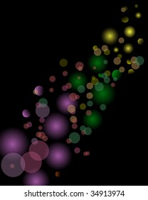 Magic lights background for design use. Vector illustration.