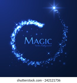 Magic lights vector background. Eps10.