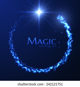 Magic lights vector background. Eps10.