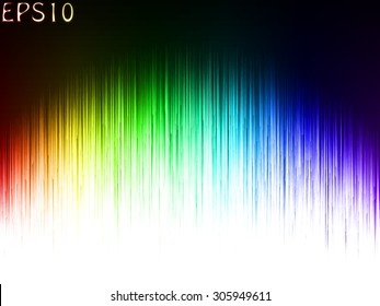 magic lines. vertical, arc form luminance, colored version.