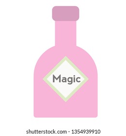 Magic liquid flat illustration on white