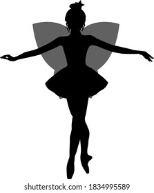 Magic little fairy with wings