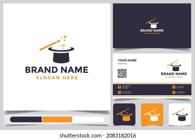 magic logo with business card, suitable for your company.