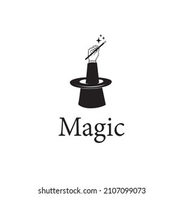 Magic Logo, lettering composition for your logo, emblem, invitation