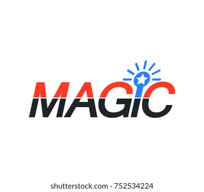 Magic logotype logo vector illustration