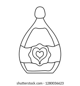 magic love potion bottle icon