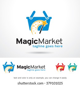 Magic Market Logo Template Design Vector