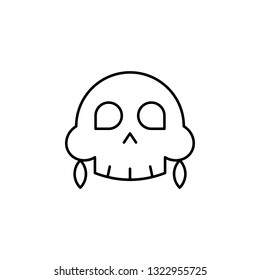 magic medical skull outline icon. Signs and symbols can be used for web, logo, mobile app, UI, UX