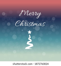Magic Merry Christmas Greeting Card Text With The Boken Stars Wallpaper Background Green Turquoise Dark Blue Red Gradation