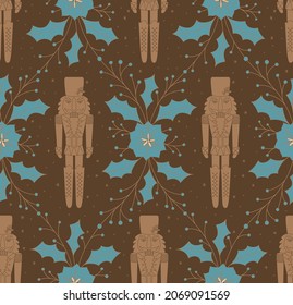 Magic Merry Christmas New Year pattern

