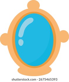 Objeto de ilustración de fantasía de espejo mágico