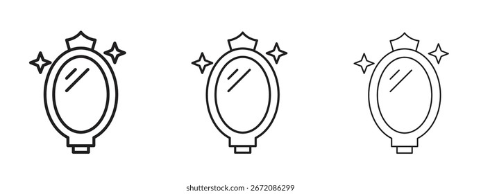 Magic mirror icon. Simple element illustration. Can be used for web and mobile.