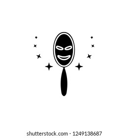 magic mirror icon. Simple glyph vector of magic set for UI and UX, website or mobile application