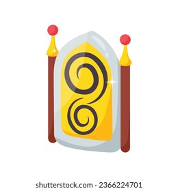 Magic mirror vector colorful stickers Icon Design illustration. EPS 10 File