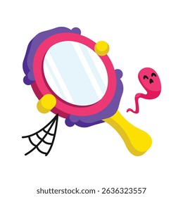 Magic Mirror Vector style icon. Eps 10 file