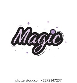 Magic Modern Calligraphy Icon Vector Design.