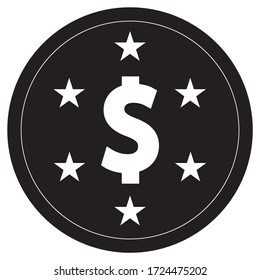 Icono de dinero mágico. gráficos vectoriales