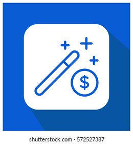 Magic money vector icon
