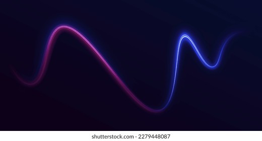 Magic bewegte schnelle Polizeilinien. Laser-Balken leuchten abstraktes Funkeln einzeln auf transparentem Hintergrund. Abstrakter neonfarbiger, leuchtender Linienhintergrund.	