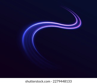 Magic moving fast speed police lines. Laser beams luminous abstract sparkling isolated on a transparent background. Abstract neon color glowing lines background.	