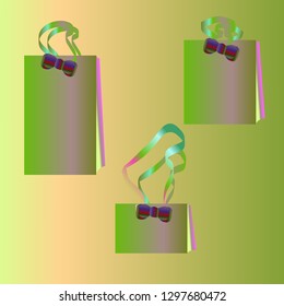 Magic multicolor geometric simple shop package.