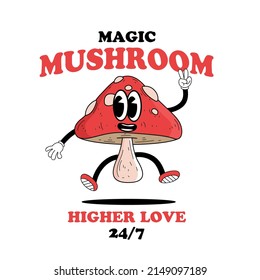 Magic Mushroom higher love free vector