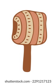 Los hongos mágicos. Alucinación psicodélica. ilustración de doodle aislada en blanco. Arte hippie trippy de los años 60 ilustración vectorial.