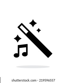 Magic music icon. Vector illustration.