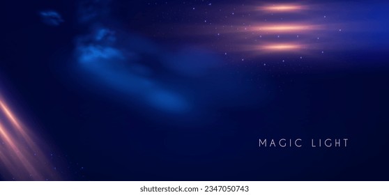 Magic and mystery light effect. Sacred isoteric glow. Cosmos, star and space transparent design