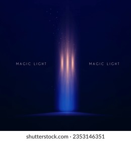 Magic and mystery light effect. Sacred isoteric glow. Cosmos, star and space transparent design