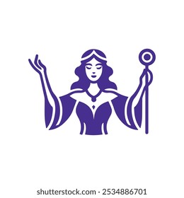 Magic mystic goddess logo for sale.