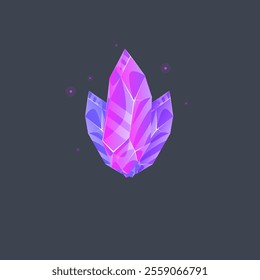 Magic Mystical Gem Stone Treasure Game UI Slot Casino Icon Isolated Vector Design