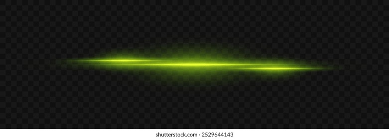 Magic neon glare of light. Light line and lens flash. On a transparent background.