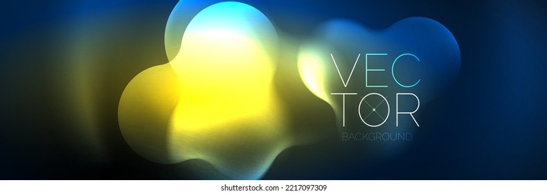 Diseño de fondo de fondo abstracto de luces de neón mágico brillante, ilustración vectorial