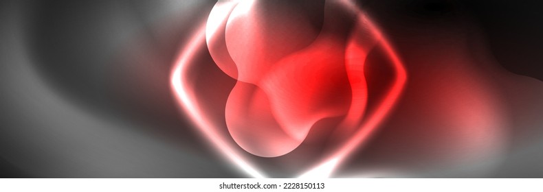 Diseño de fondo de fondo abstracto de luces de neón mágico brillante, ilustración vectorial