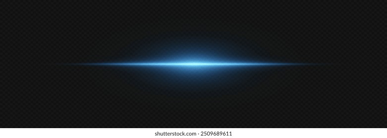 Líneas de luz de neón mágico. Resplandor azul de la viga.