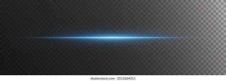 Líneas de luz de neón mágico. Resplandor azul de la viga.