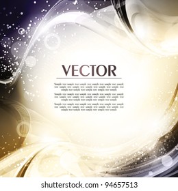 Magic Night. Abstract artistic background. Vector