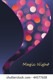 magic night - glittering bokeh background