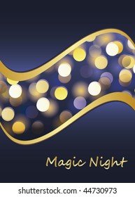 magic night - glittering bokeh background