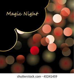 magic night - glittering bokeh background