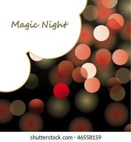 magic night - glittering bokeh background
