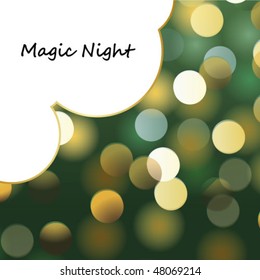 magische Nacht - glänzender Bokeh-Hintergrund